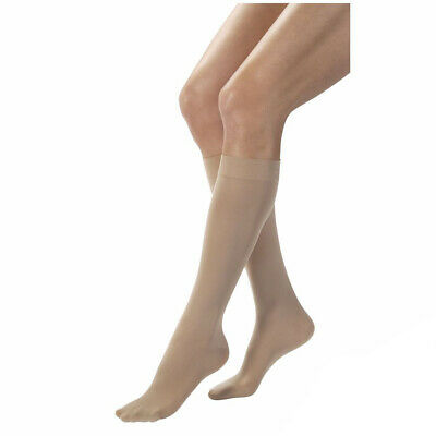 Women's Jobst Opaque Very Firm Support Knee Highs - Silky Beige