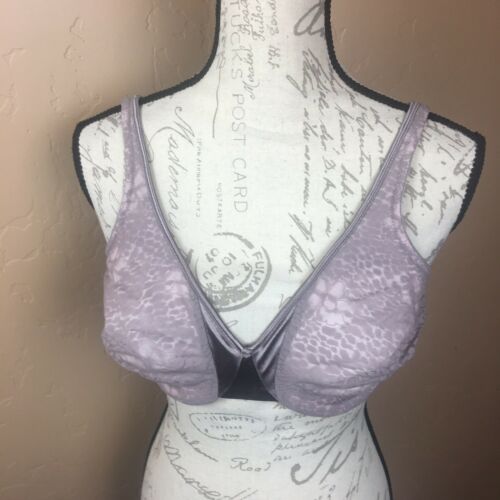 Olga Bra Size 36DD Signature Support 35802* Mocha Taupe Lace U/W Minimizer L71