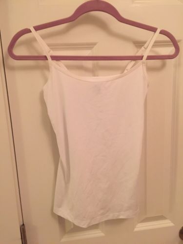 Old Navy White Tank top Small  Camisole Teddie Nightgown Sleepwear lingerie