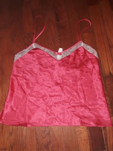 VICTORIA'S  SECRETS Ladies red / cream lace camisole top - Medium