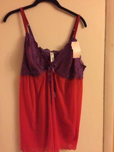 Cabernet Cheeky Princess Camisole size 2X color Red/Purple