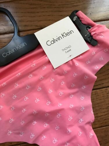 NWT Calvin Klein  Women's Smooth Thong Panties Underwear 2- pack size M