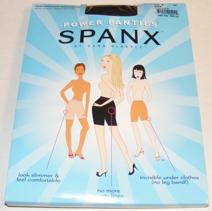 Spanx Power Panties Performance Underwear Tummy Thighs Rear Slimming Color Black