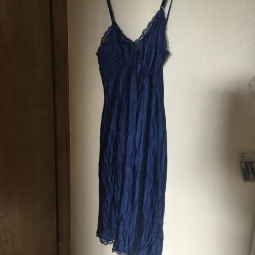 Navy Blue Slip Lingerie Dress Size 32