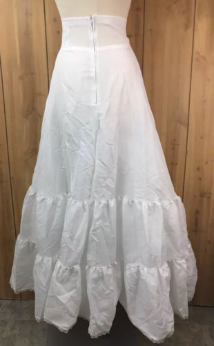 Under Cover White 2 Layer Bridal Underskirt Crinoline Petticoat Slip Size 11