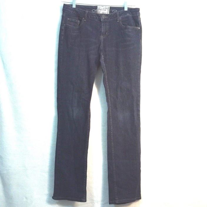 American Rag Cie Womens Jeans Size 9 R Straight Denim Med-Dark Wash Stretch Slim