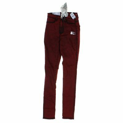 Crave Fame Girls  High Rise Jeans, size JR 1,  red,  cotton, polyester, rayon