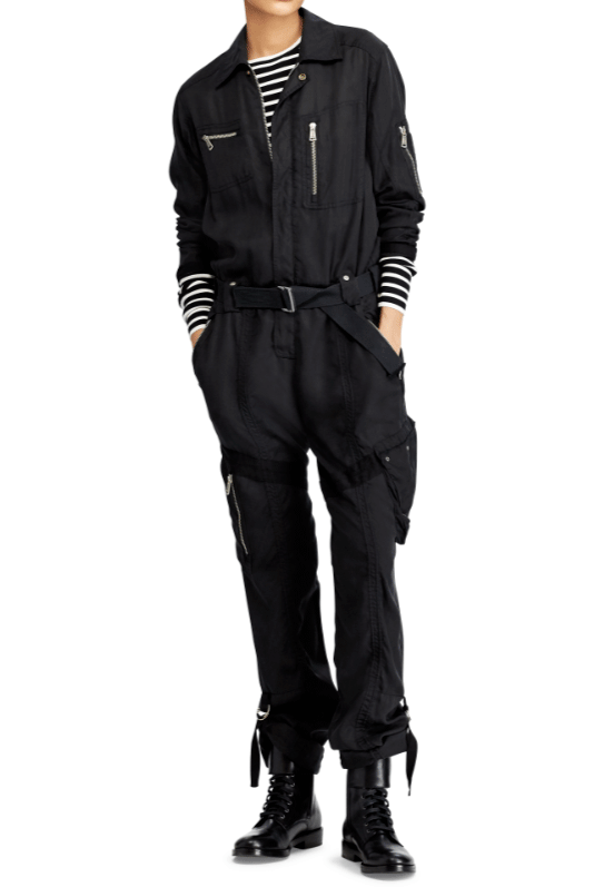 Polo Ralph Lauren Women Military Army Air Force Flight Cargo Coveralls Jumpsuits