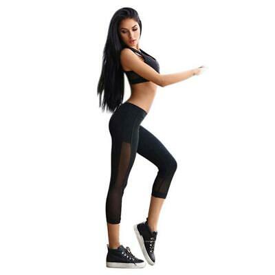 2017 Mesh Breathable Women Sportswear Skinny Patchwork Sporting Leggings Mesh Yo