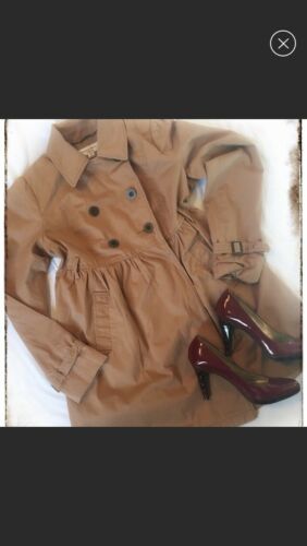 Liz Lange Maternity for Target Trench Coat Style Jacket Khaki Color X-Small