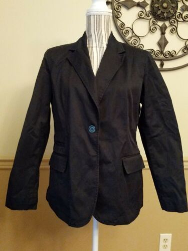 GAP Black Jacket Cotton Blend Stretch blazer Maternity Size M Medium - EUC