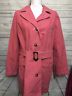Old Navy Womens Size Medium Maternity Pink Button Coat Trench Fall Winter