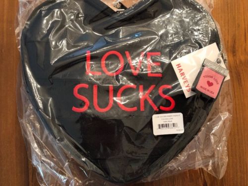 Harvey's Love Sucks Sweetheart Tough Love Heart Backpack Purse Crossbody