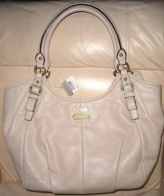 New Coach Madison Leather Abigail Parchment  Style #18612.