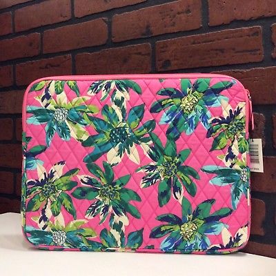 NEW Vera Bradley Padded Laptop/Tablet Sleeve in Tropical Paradise
