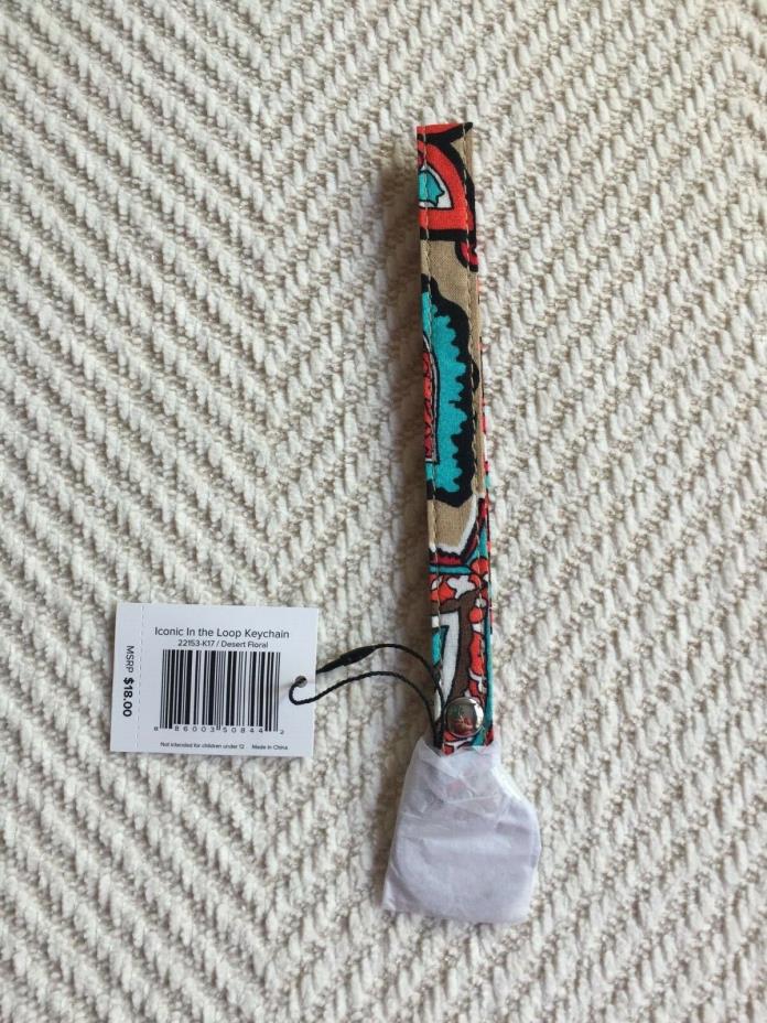 Vera Bradley Iconic In the Loop Keychain NWT Desert Floral MSRP $18 Easter Gift
