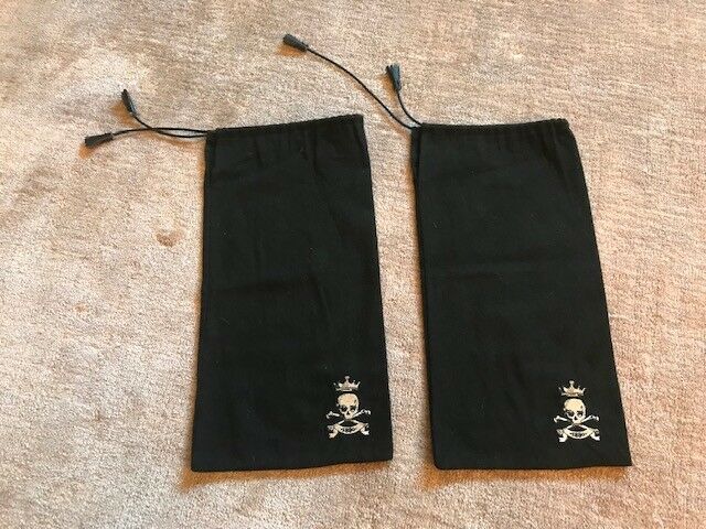 alexander mcqueen black cloth shoe bags 15 x 7 1/2 inches (2) NEW!