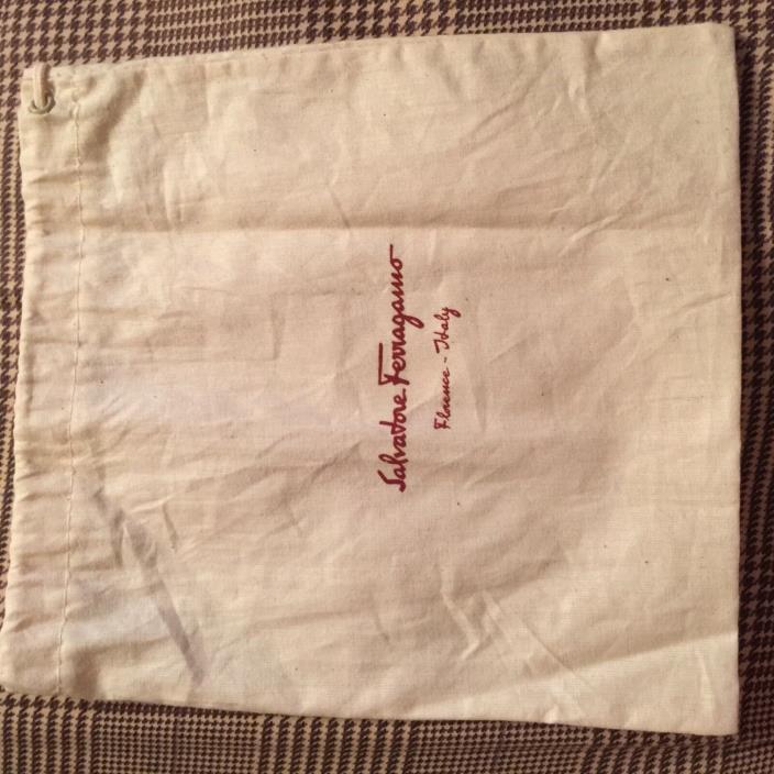 Authentic New Salvatore Ferragamo Dust Bag Sz 7/8