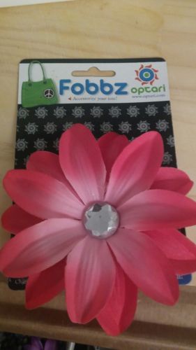 OPTARI FOBBZ PINK BLING FLOWER CHARM NEW
