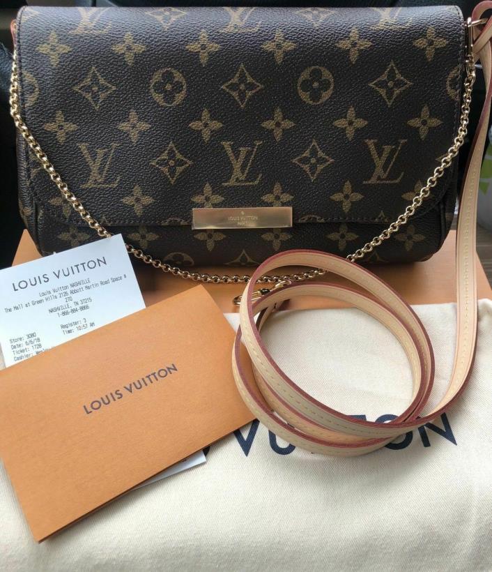 BRAND NEW! Louis Vuitton Favorite MM Monogram Bag Crossbody