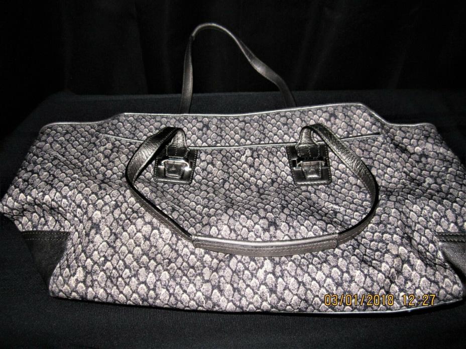 Authentic Coach Taylor Print Alexis Satchel F26034 Large Shoulder Bag Tote