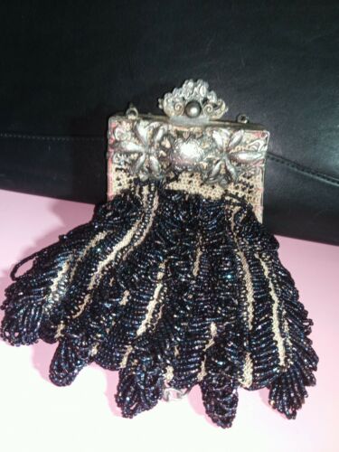Handmade Beaded Handbag Antique From Victorian Era Roaring 20s