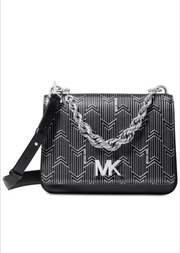 Michael Kors Mott Metallic Deco Chain Swing Shoulder Handbag MSRP:$358.00