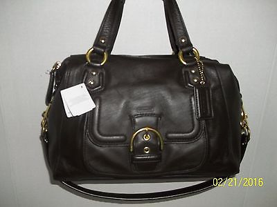 NWT COACH CAMPBELL CONVERTABLE SATCHEL #49897 Brown/mahognay