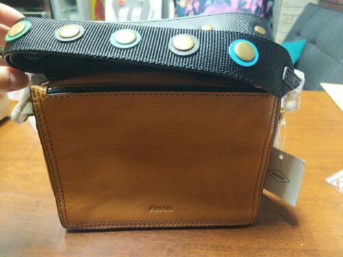 Fossil Campbell Studded Guitar-Strap Crossbody NWT $148.00
