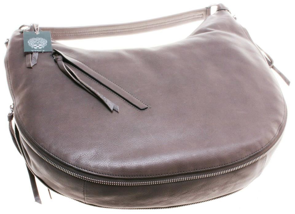 Vince Camuto Women's Felax Hobo Greystone Leather Handbag; Grey (Large)