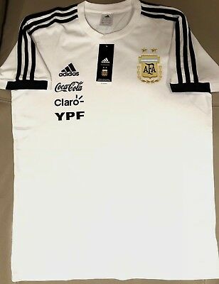 IMPOSSIBLE TO FIND,  Adidas AFA 2018 Argentina X-LARGE STAFF TEE SHIRT WHITE