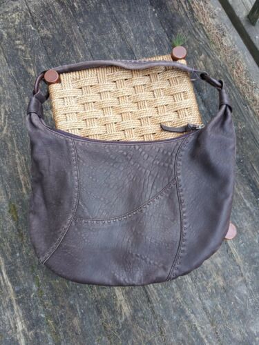 J. Jill Soft Leather Shoulder Bag Handbag Tote Bag Brown