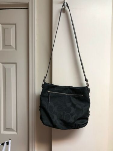 Coach Black Fabric / Shoulder Bag / Purse