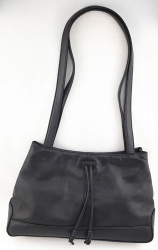 Women’s Giani Berini Purse Handbag Black Genuine Leather Shoulder
