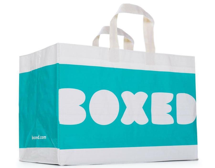 Boxed.com Large ReusableTote Bag Holds Up to 40 Pounds