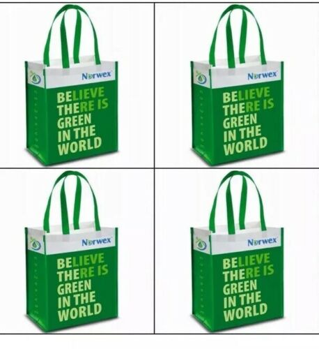 Norwex REUSABLE GROCERY BAG with BACLOCK ~ Set Of 4 ~ Strong Durable Material