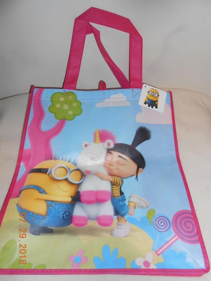 New Despicable Me Minnions kids tote reusable shopping bag Easter Basket Gift
