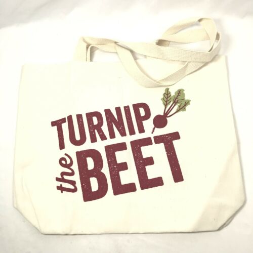 Whole Foods Reusable Canvas Bag Beet Turnip