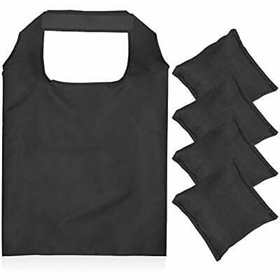 Reusable Grocery Bags - Set Of 5 Washable, Foldable Shopping With Attached Pouch
