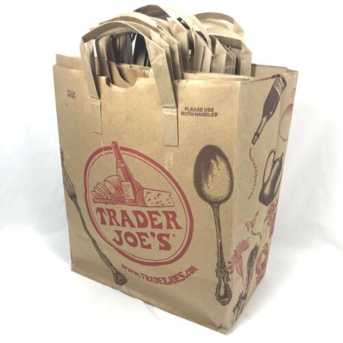 Trader Joes Paper Shopping Bags x 20