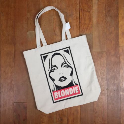 Debbie Harry Blondie Natural Canvas TOTE Eco Friendly Grocery Shopping Bag Sack
