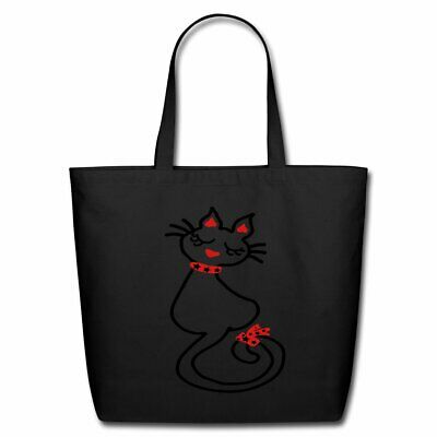 Cute Swanky Kitty Cat Eco-Friendly Cotton Tote by Spreadshirt™