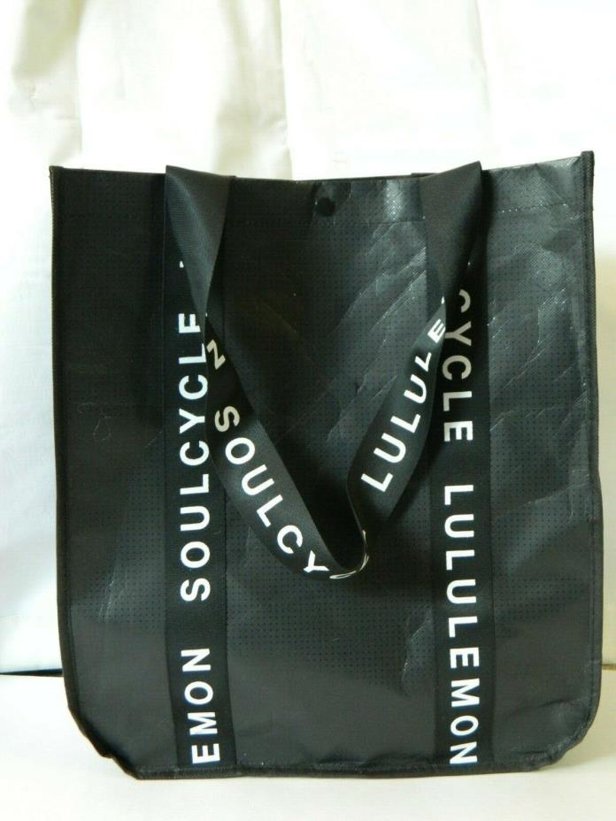 NEW Lululemon Athletica X Soulcycle Black Shopper Bag Limited Edition