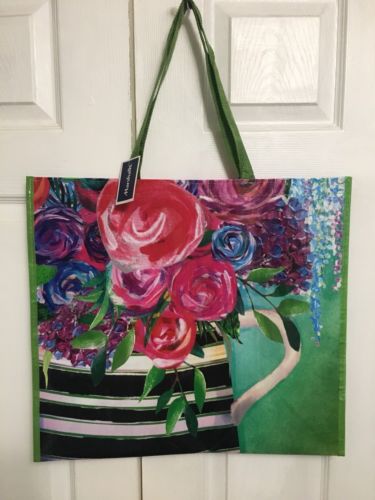 NEW Floral Reusable Travel Tote Flower Pot Shopping Bag Marshalls