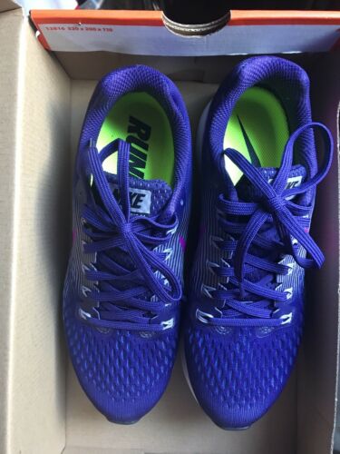 Nike Women's Air Zoom Pegasus 34 Running Shoe, Ink/Hyper Violet, 8