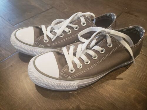 Women's Converse Charcoal Gray with Polla Dot Double Tongue