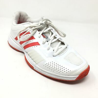 Women's Adidas Barricade Tennis Shoes Sneakers Size 10M White Red Athletic M15