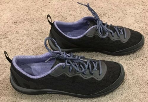 Merrell Size 8 Black/Purple Enlighten Shine Breeze Sneaker Lace-up Walking Shoe