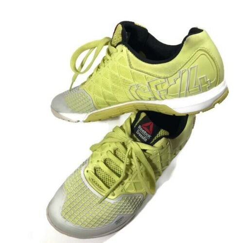 Reebok Crossfit CF74 Womens Size US 9.5 Shoes Yellow Lime Gray