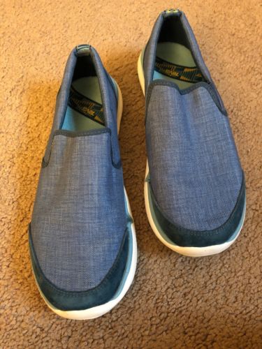 Women Teva Size 8.5 Blue Slip On Wander Athletic S/N 1010240 Shoes